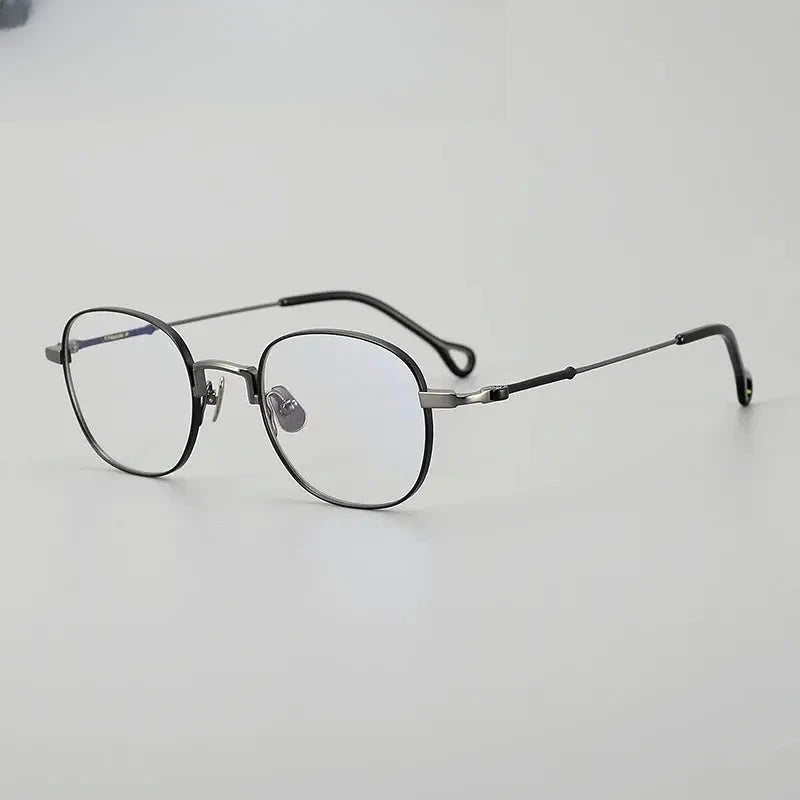 Unisex Round Full Rim Titanium Prescription Glasses 20469 — view 6 | Rx Spectacle