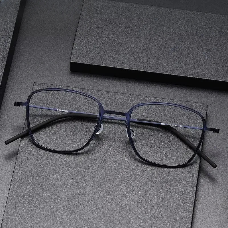 Women's Polygon Full Rim Titanium Prescription Glasses 55304 — view 1 | Rx Spectacle