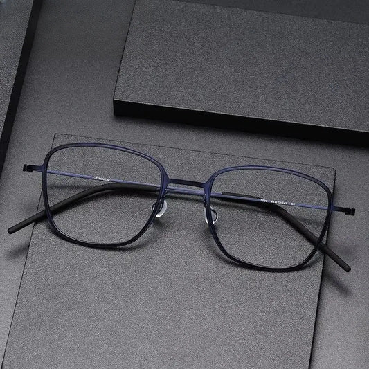 Women's Polygon Full Rim Titanium Prescription Glasses 55304 — view 1 | Rx Spectacle