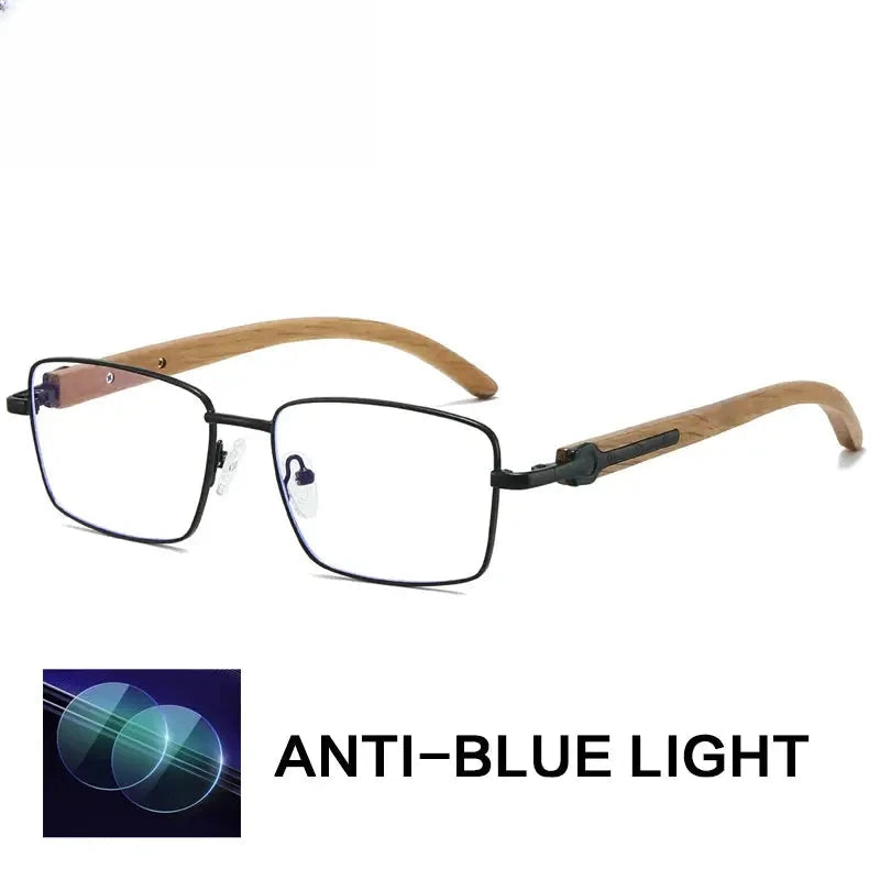 Unisex Square Full Rim Titanium Prescription Glasses 794006 — view 5 | Rx Spectacle