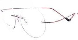 Unisex Round Rimless Titanium Prescription Glasses 9613 — view 2 | Rx Spectacle