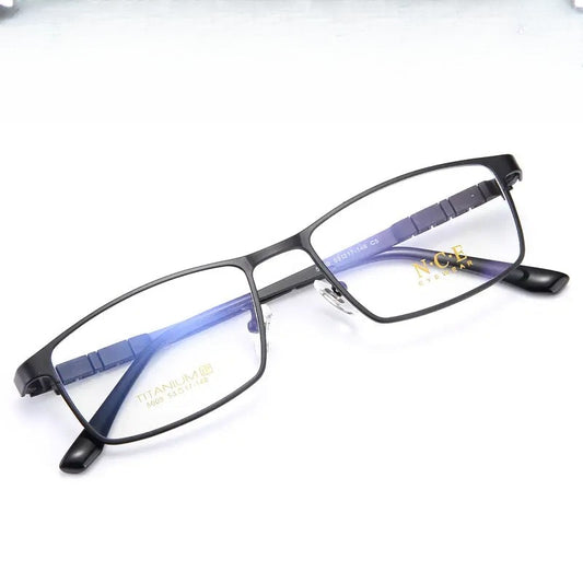 Men's Polygon Full Rim Titanium Prescription Glasses 665009 — view 1 | Rx Spectacle