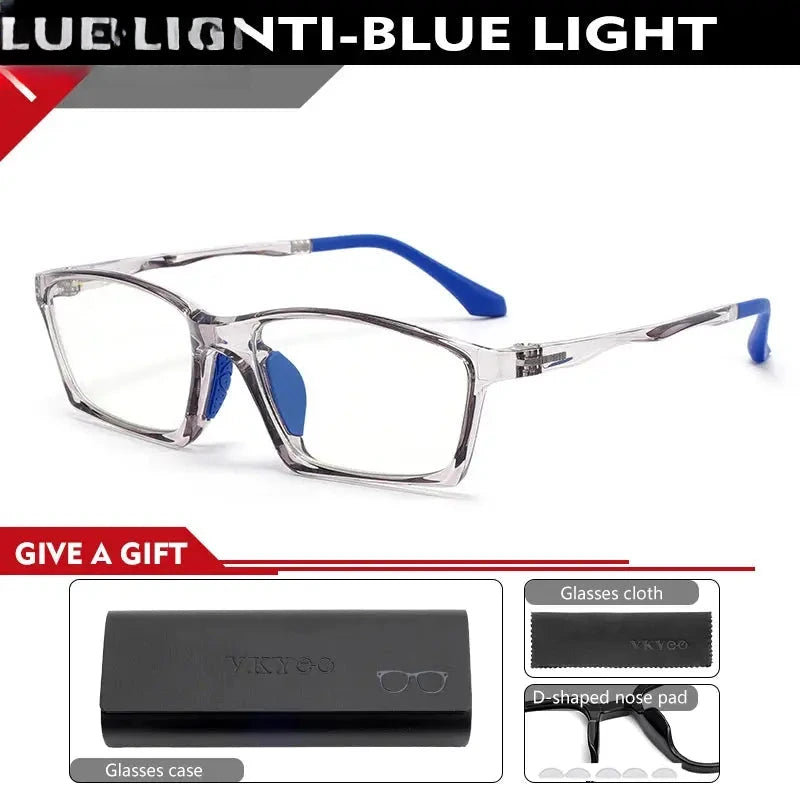 Men's Square Full Rim TR90 Reading Glasses 626600 — view 7 | Rx Spectacle