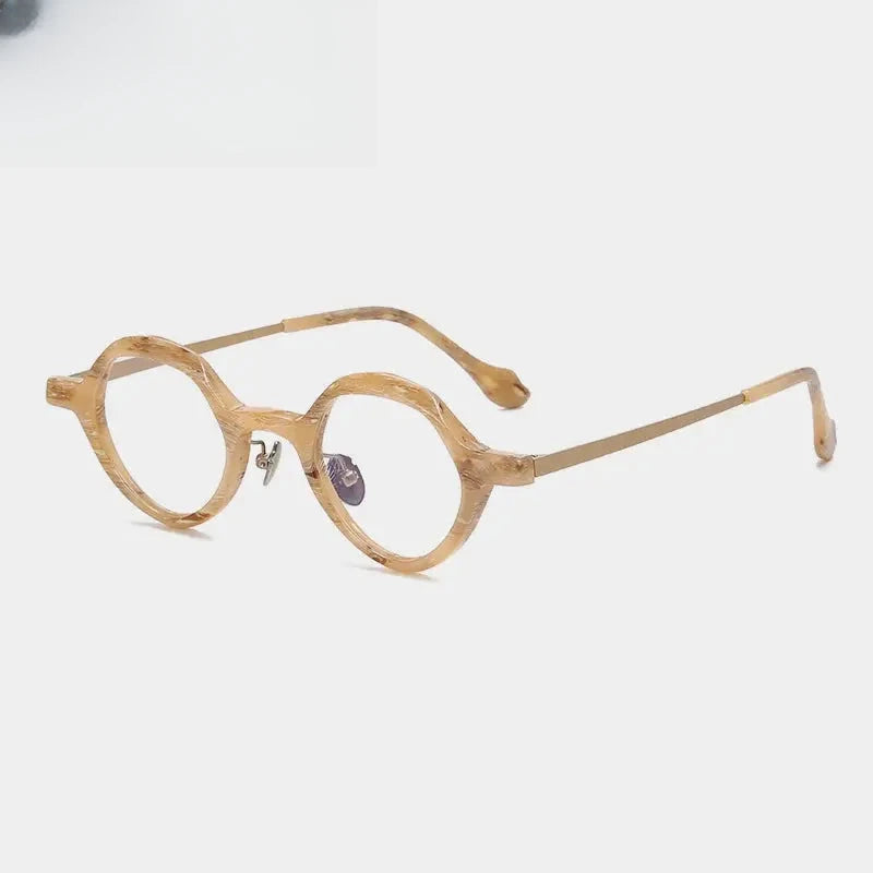 Unisex Oval Full Rim Titanium Prescription Glasses 896071 — view 5 | Rx Spectacle