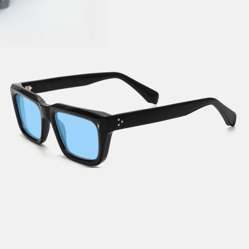 Unisex Square Full Rim Acetate Prescription Glasses Mo13 — view 9 | Rx Spectacle
