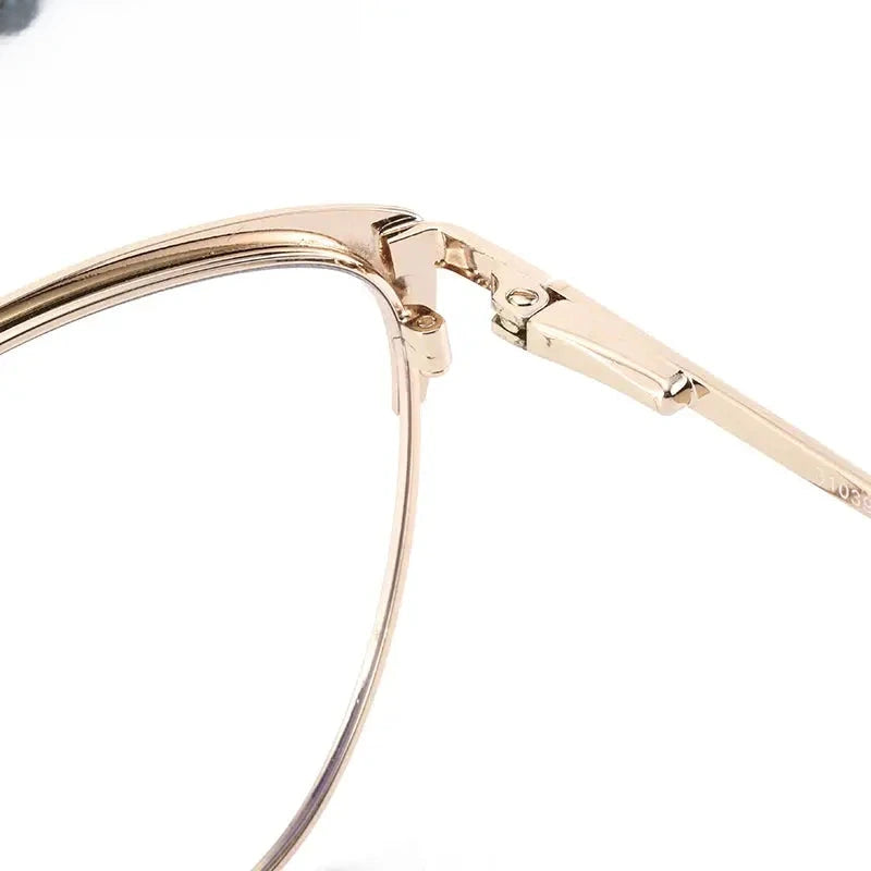 Women's Cat Eye Full Rim Alloy Prescription Glasses 310393 — view 6 | Rx Spectacle