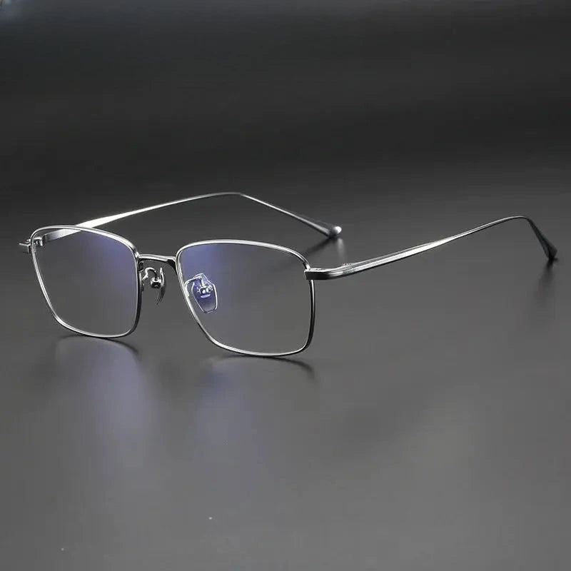 Men's Polygon Full Rim Titanium Prescription Glasses 40140 — view 4 | Rx Spectacle