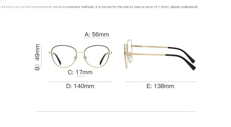 Unisex Oval Full Rim Stainless Steel Reading Glasses 3091 — view 13 | Rx Spectacle