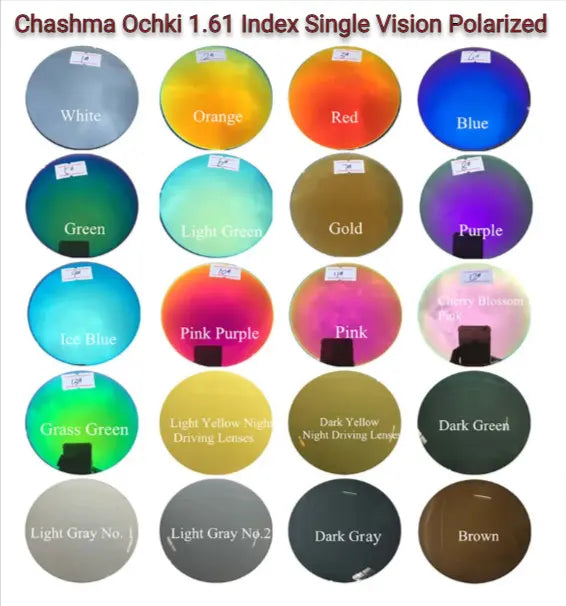 1.61 Index Single Vision Polarized Lenses — view 1 | Rx Spectacle