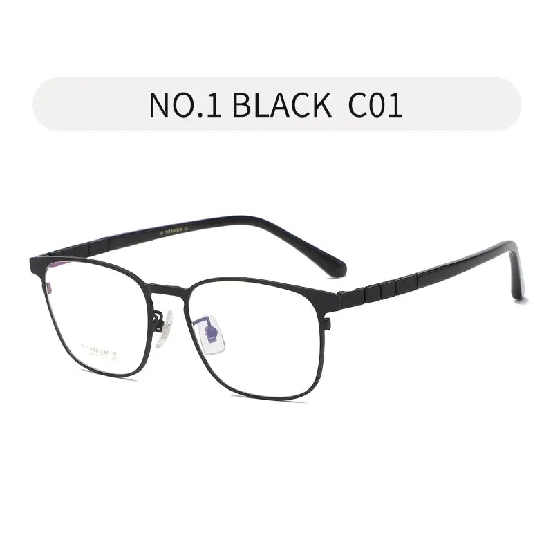 Women's Round Full Rim Titanium Prescription Glasses 371079 — view 3 | Rx Spectacle