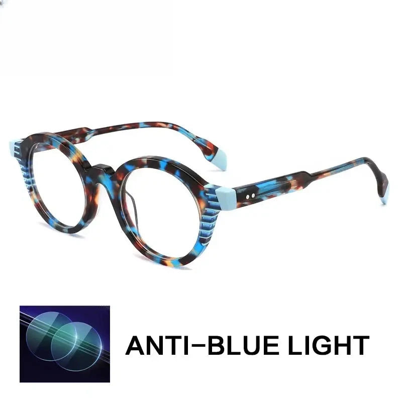 Unisex Oval Full Rim Acetate Reading Glasses G1143 — view 4 | Rx Spectacle