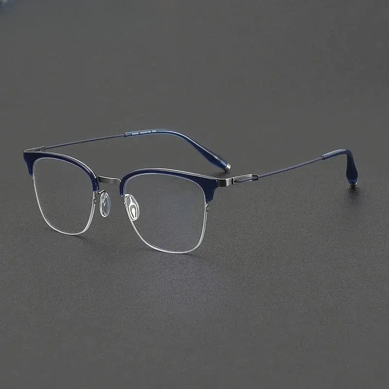 Women's Square Full Rim Titanium Prescription Glasses 802506 — view 4 | Rx Spectacle