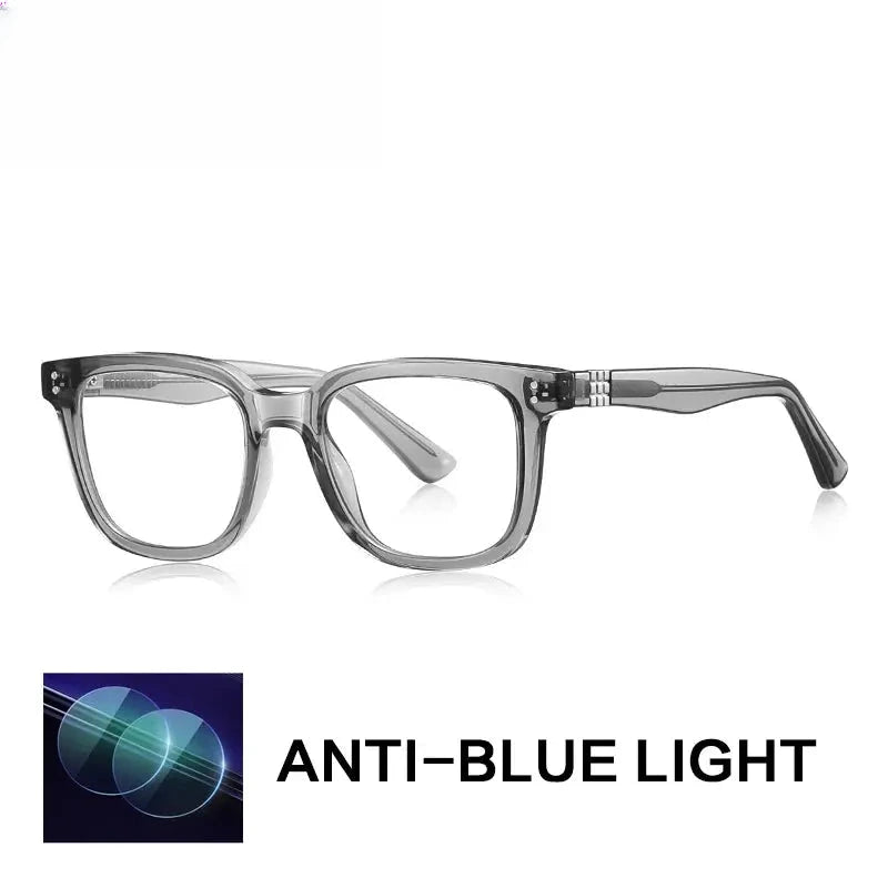 Unisex Square Full Rim Titanium Reading Glasses Gxy2225 — view 4 | Rx Spectacle