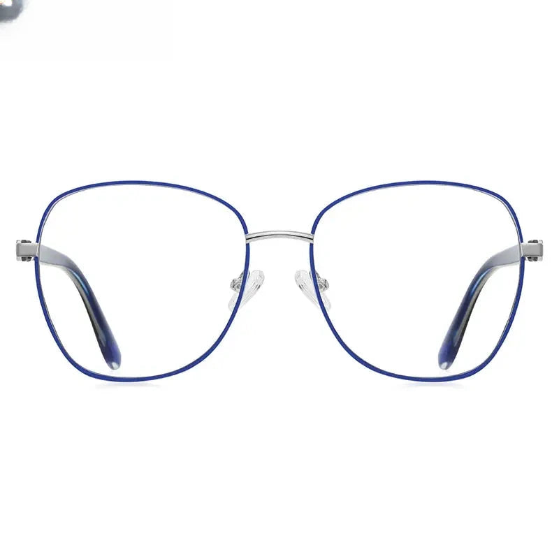 Unisex Butterfly Full Rim Stainless Steel Reading Glasses 3063 — view 5 | Rx Spectacle