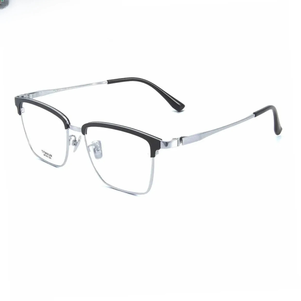 Unisex Square Full Rim Titanium Prescription Glasses 412079 — view 1 | Rx Spectacle