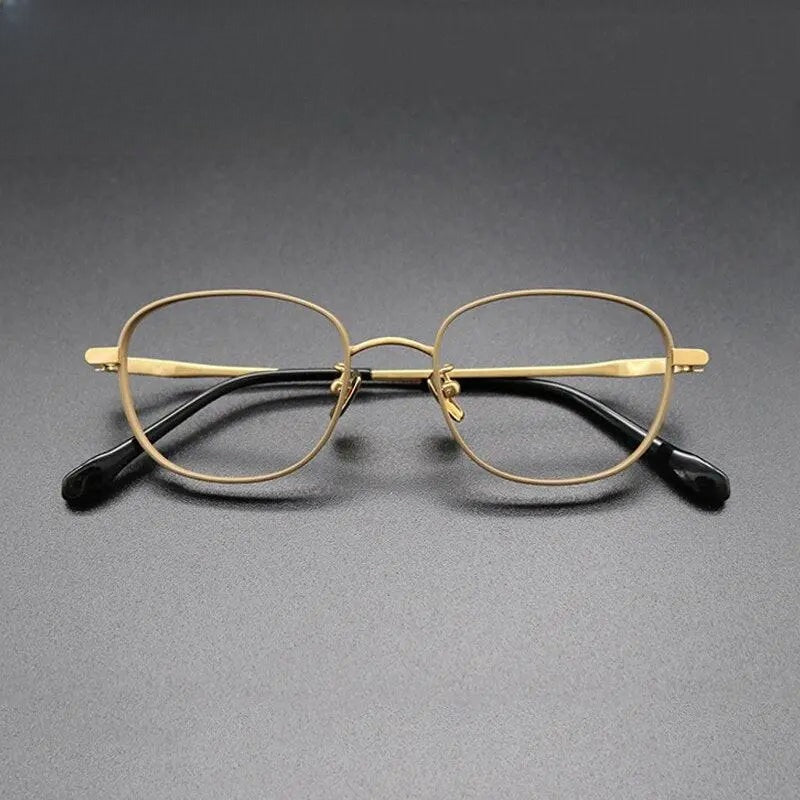Unisex Square Full Rim Titanium Prescription Glasses Gxyj616 — view 2 | Rx Spectacle