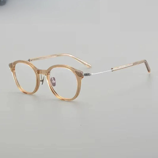 Unisex Round Full Rim Titanium Prescription Glasses 611013 — view 1 | Rx Spectacle