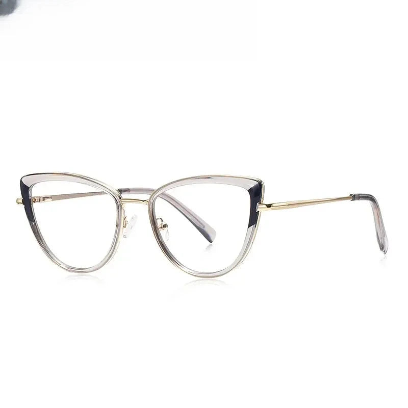 Women's Cat Eye Full Rim Titanium Prescription Glasses 613127 — view 8 | Rx Spectacle