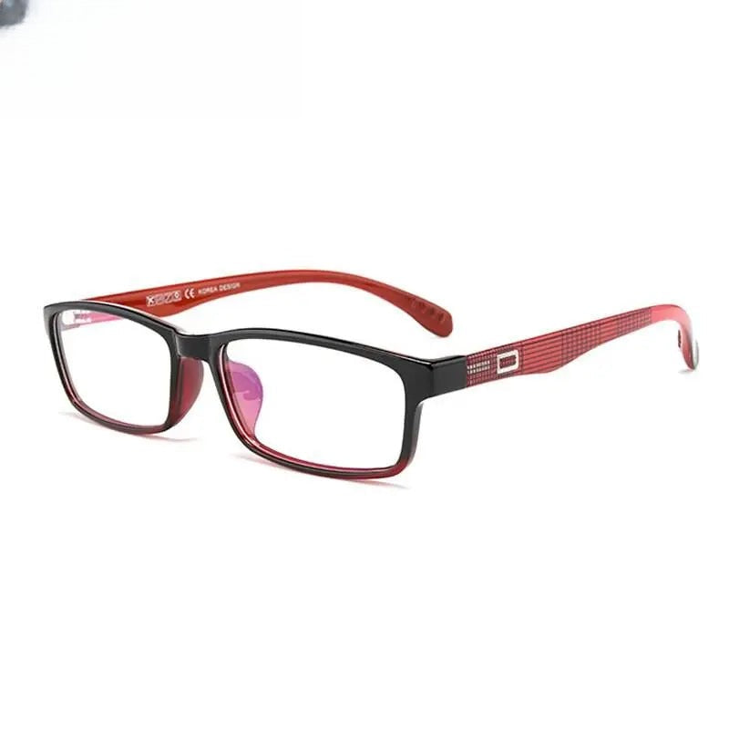 Men's Rectangular Full Rim Titanium Prescription Glasses 2300 — view 3 | Rx Spectacle