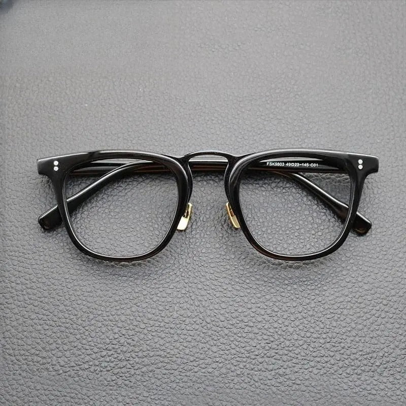 Unisex Oval Full Rim Acetate Prescription Glasses Gxyj843 — view 2 | Rx Spectacle