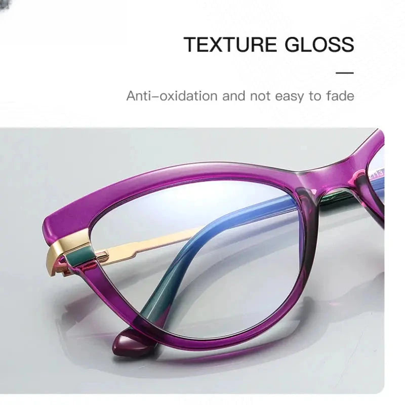 Women's Cat Eye Full Rim TR90 Reading Glasses 2113 — view 4 | Rx Spectacle