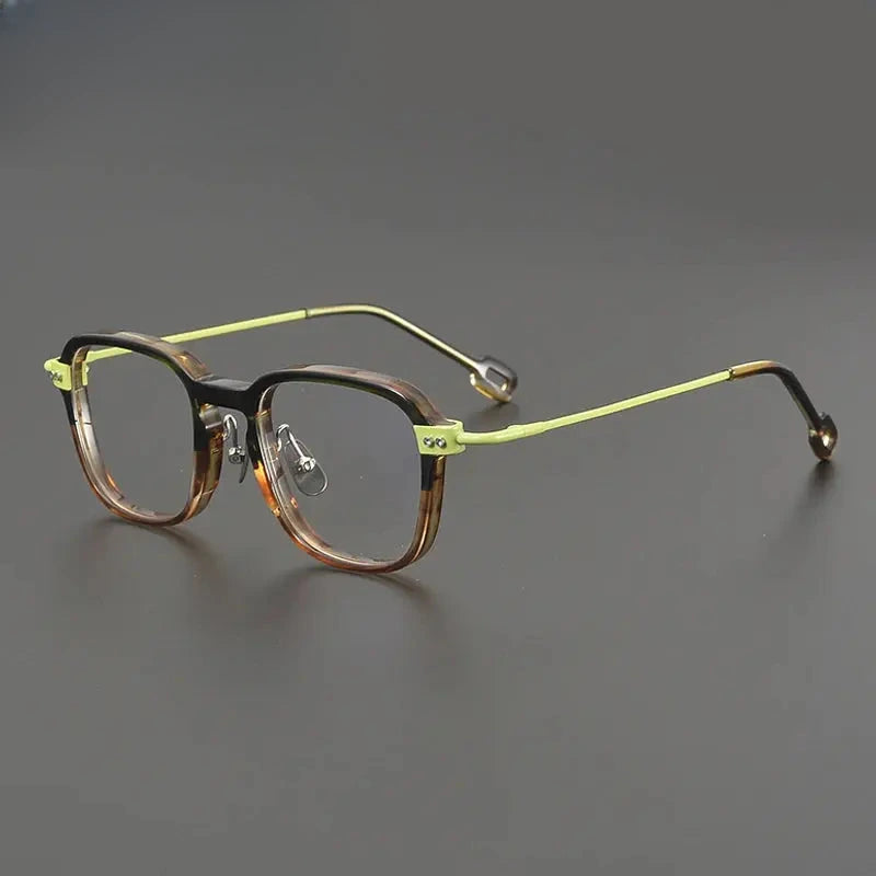 Unisex Square Full Rim Titanium Oversized Prescription Glasses 679009 — view 3 | Rx Spectacle