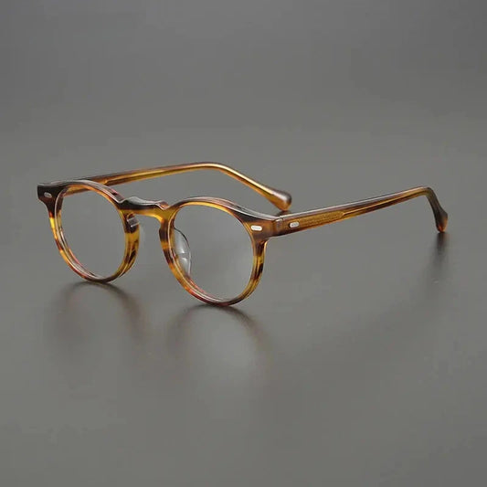 Unisex Round Full Rim Acetate Prescription Glasses Gxyj1481 — view 1 | Rx Spectacle