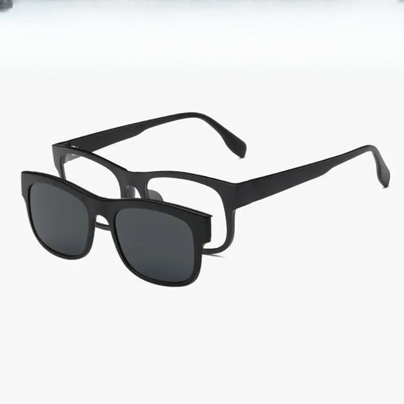 Unisex Square Full Rim Clip-On Prescription Glasses 2203 — view 1 | Rx Spectacle