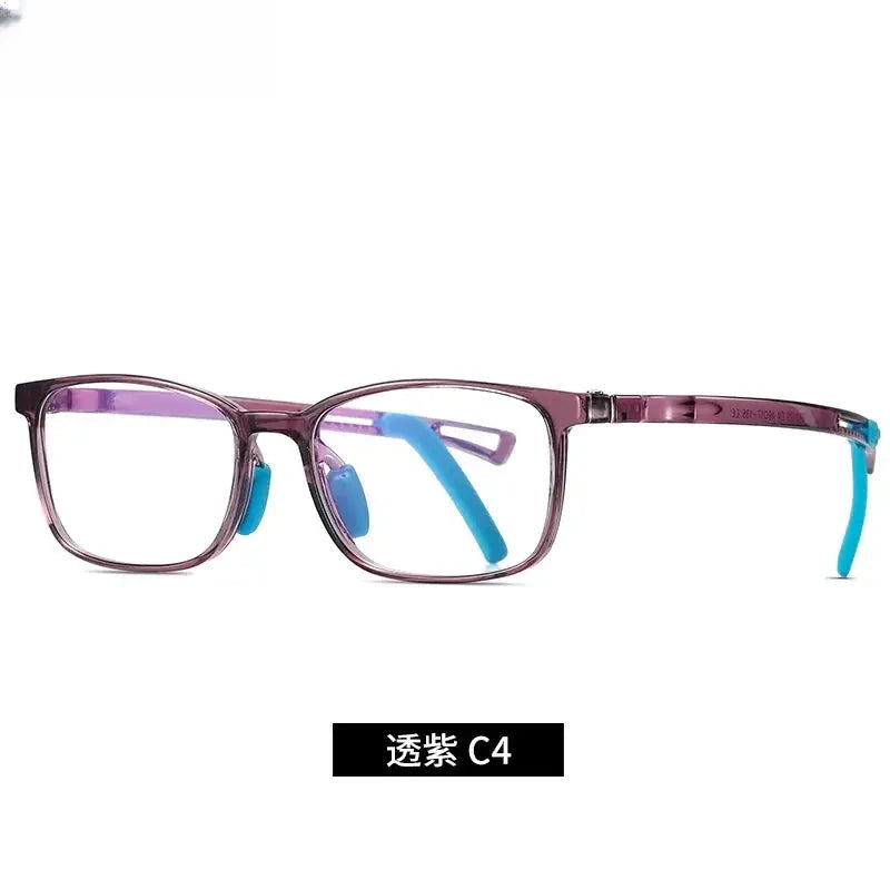 Unisex Square Full Rim Titanium Prescription Glasses 5109 — view 6 | Rx Spectacle