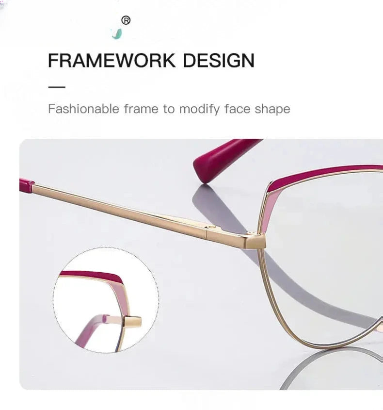 Unisex Square Full Rim Stainless Steel Reading Glasses 3105 — view 4 | Rx Spectacle