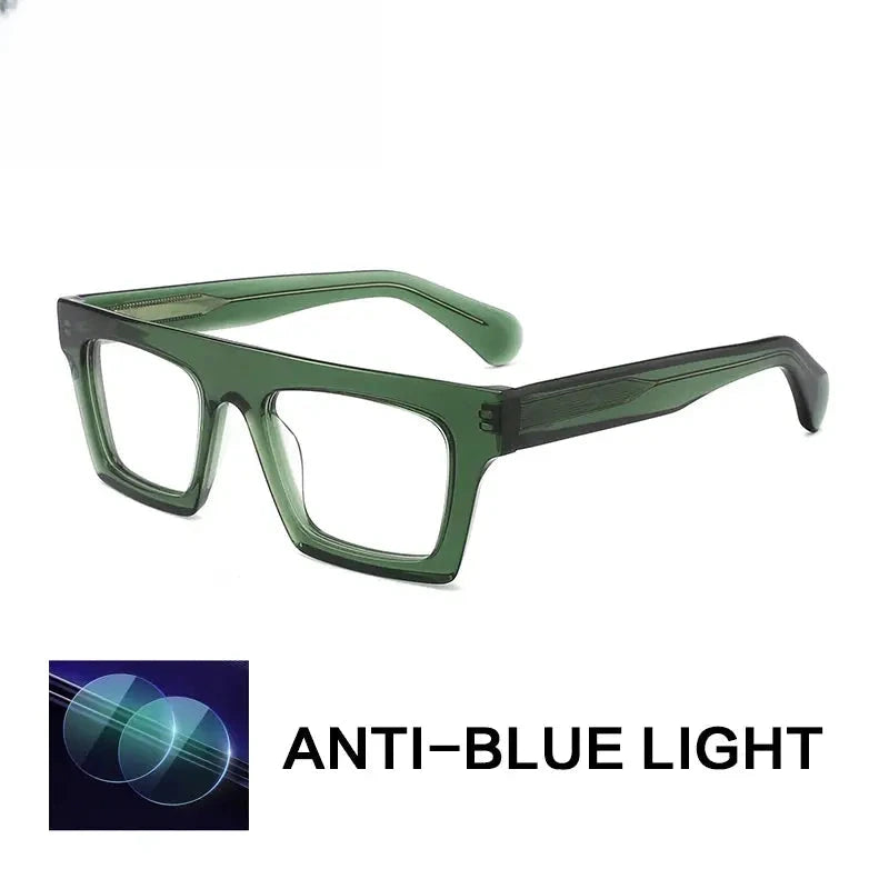 Unisex Browline Full Rim Acetate Reading Glasses G8822 — view 5 | Rx Spectacle