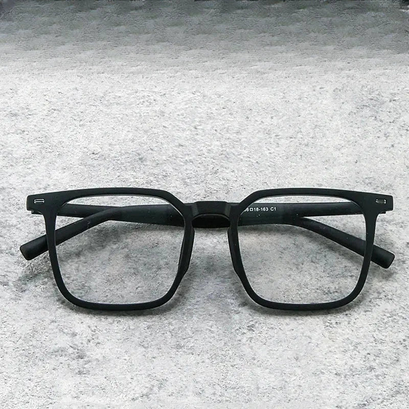 Men's Square Full Rim Acetate Clip-On Prescription Glasses 001000 — view 1 | Rx Spectacle