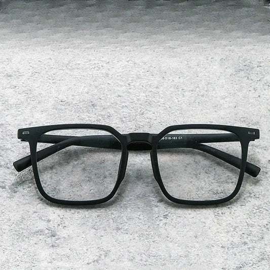 Men's Square Full Rim Acetate Clip-On Prescription Glasses 001000 — view 1 | Rx Spectacle