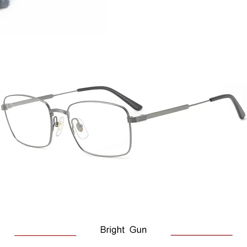 Women's Square Full Rim Titanium Prescription Glasses 303470 — view 5 | Rx Spectacle