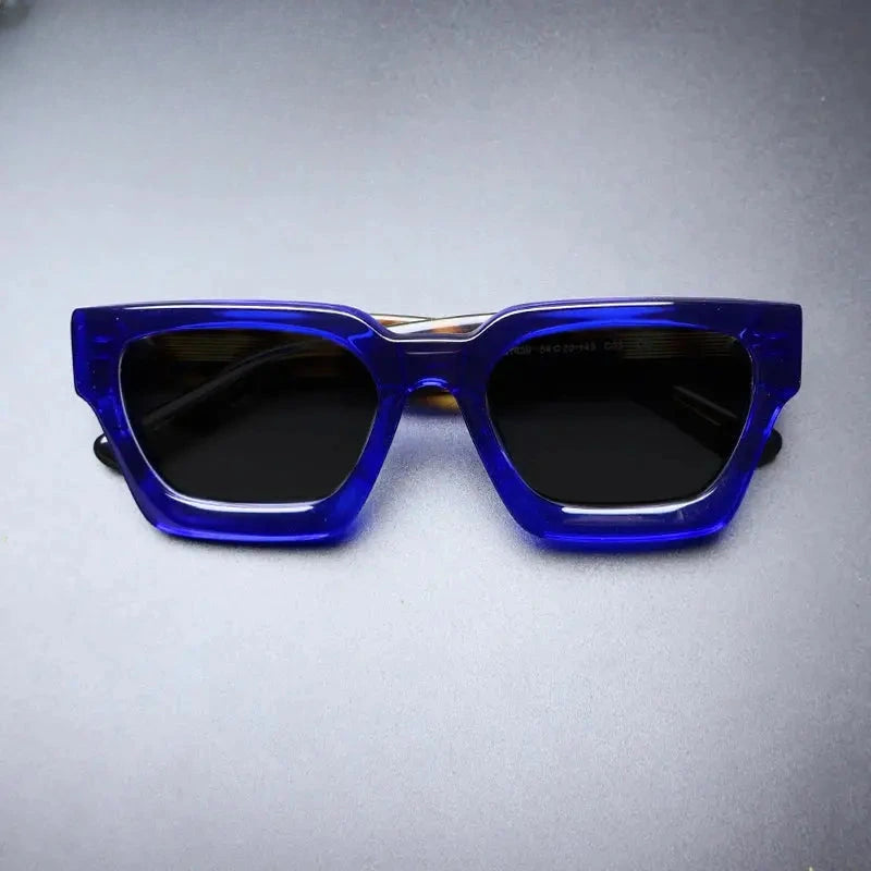 Unisex Square Full Rim Acetate Prescription Glasses Mo19 — view 1 | Rx Spectacle