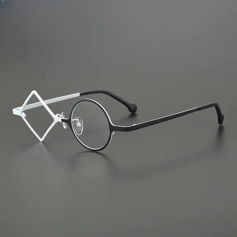 Women's Round Full Rim Titanium Prescription Glasses G85852 — view 8 | Rx Spectacle