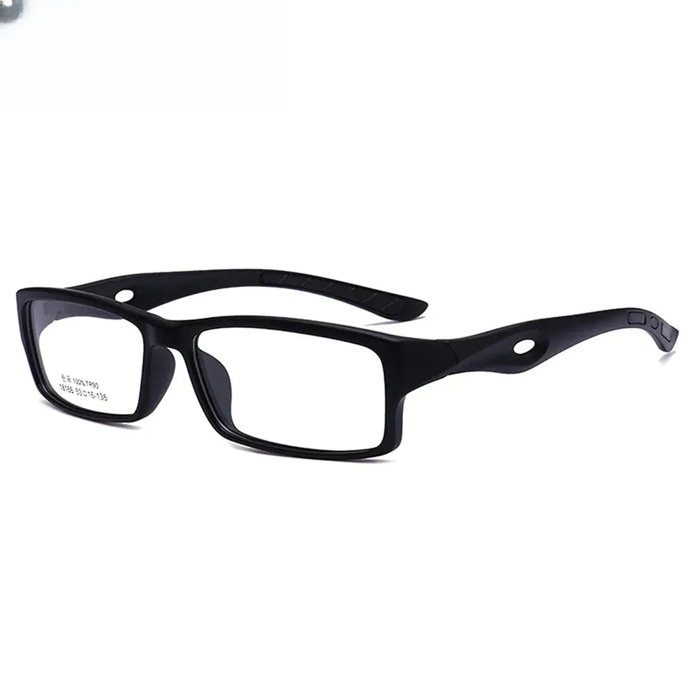 Women's Rectangular Full Rim Titanium Sports Glasses 718166 — view 5 | Rx Spectacle