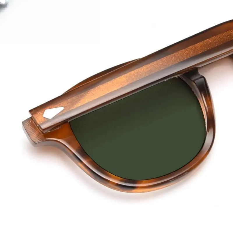 Unisex Round Full Rim Acetate Prescription Glasses 21021 — view 8 | Rx Spectacle