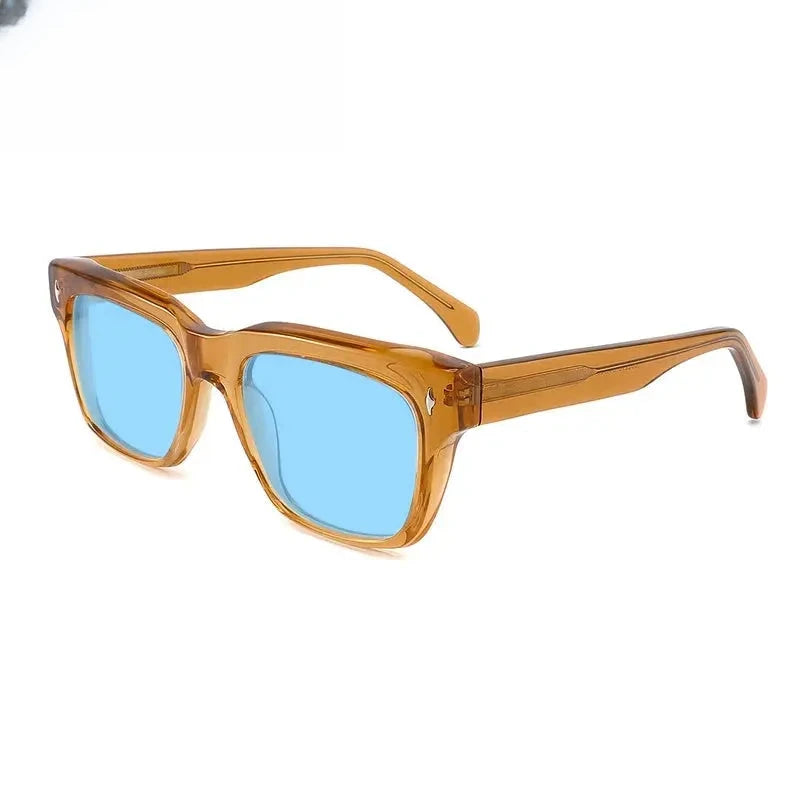 Unisex Square Full Rim Acetate Prescription Glasses Mo15 — view 7 | Rx Spectacle