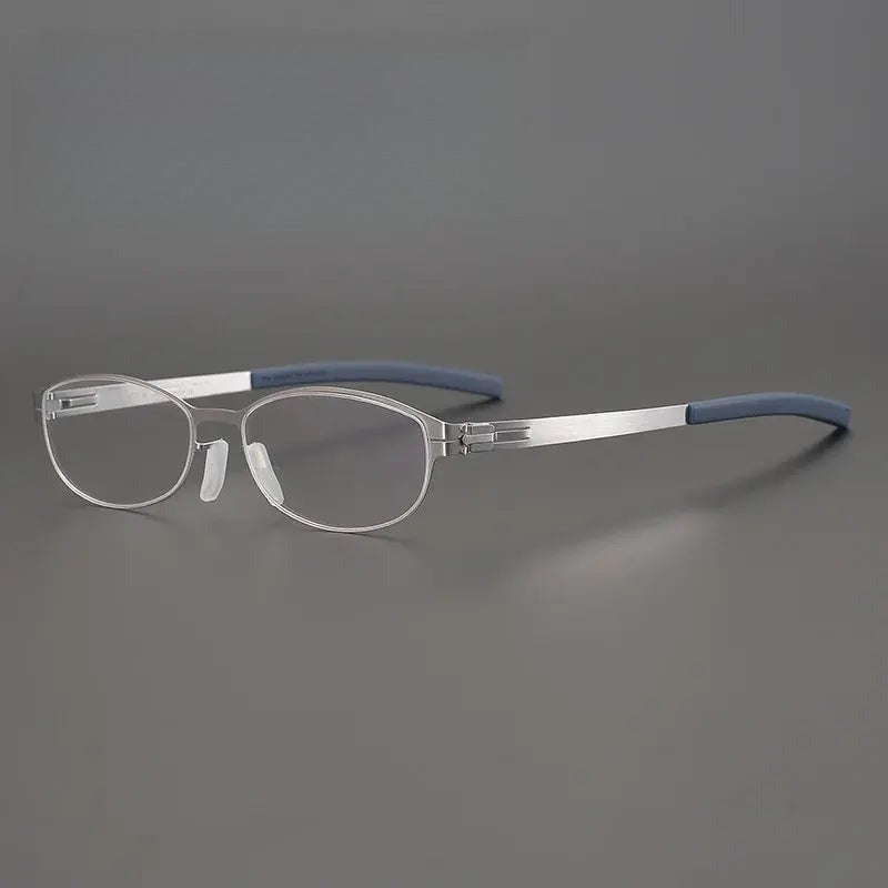 Women's Oval Full Rim Alloy Screwless Prescription Glasses 721007 — view 1 | Rx Spectacle