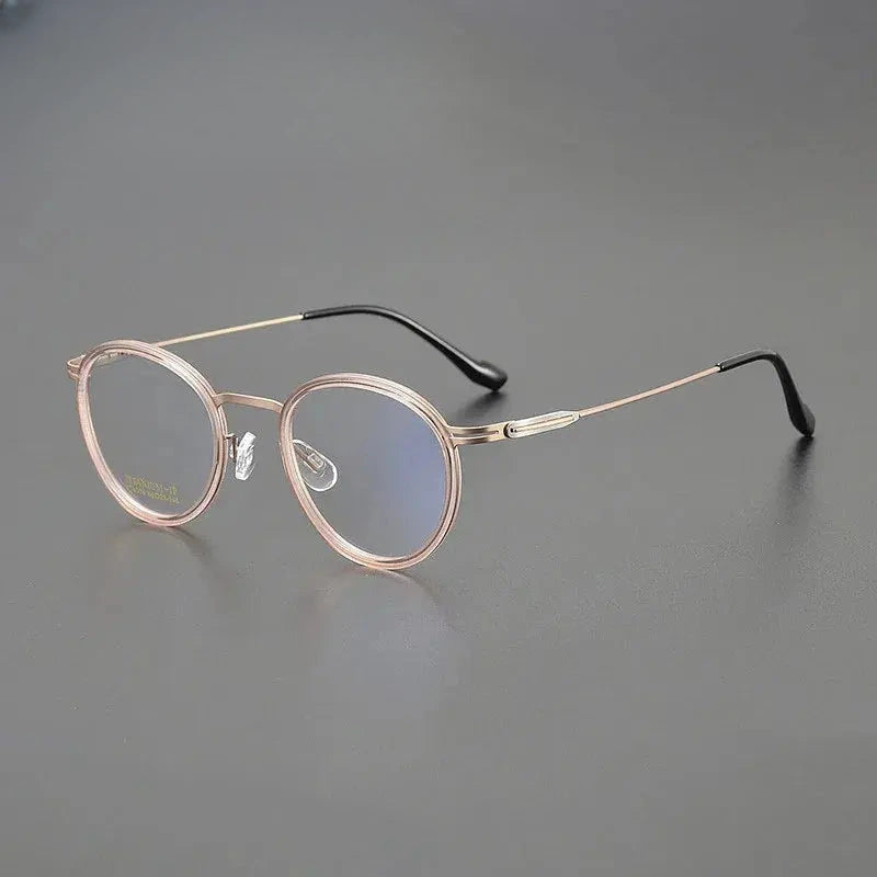 Women's Oval Full Rim Titanium Prescription Glasses 884004 — view 1 | Rx Spectacle