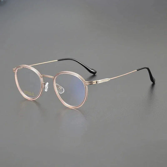 Women's Oval Full Rim Titanium Prescription Glasses 884004 — view 1 | Rx Spectacle