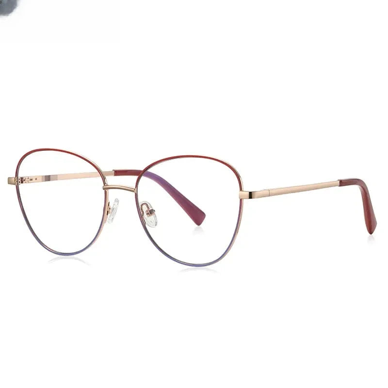 Unisex Oval Full Rim Stainless Steel Reading Glasses 3091 — view 12 | Rx Spectacle