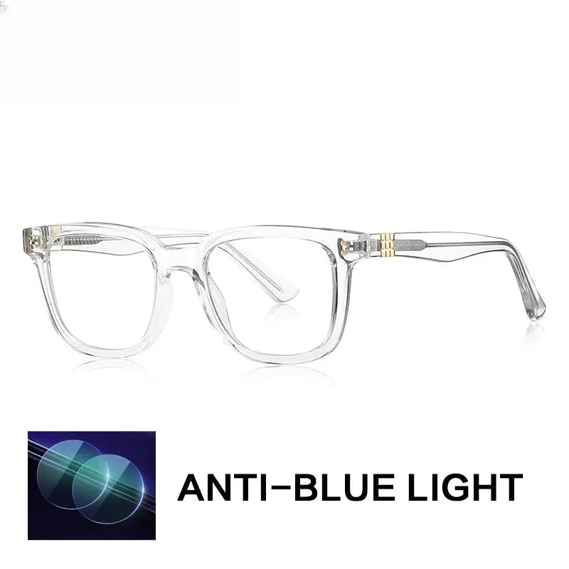 Unisex Square Full Rim Titanium Reading Glasses Gxy2225 — view 6 | Rx Spectacle