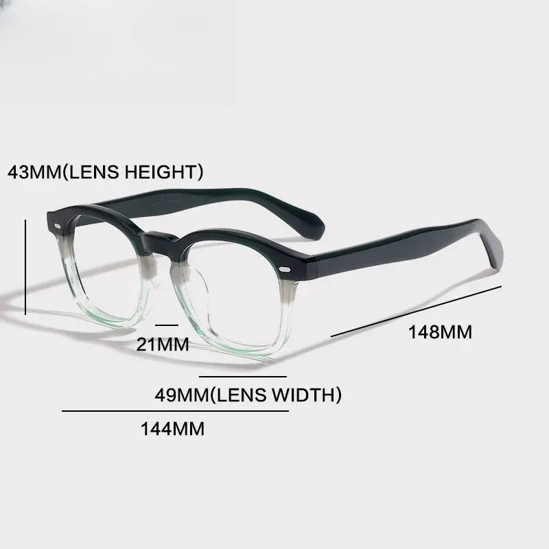 Unisex Square Full Rim Acetate Prescription Glasses Gxyj1516 — view 5 | Rx Spectacle