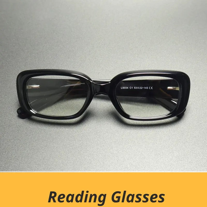 Women's Square Full Rim Titanium Reading Glasses Gxy9034 — view 1 | Rx Spectacle