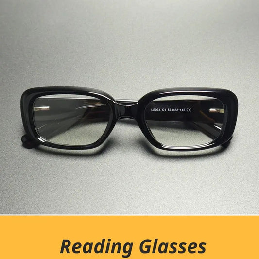 Women's Square Full Rim Titanium Reading Glasses Gxy9034 — view 1 | Rx Spectacle