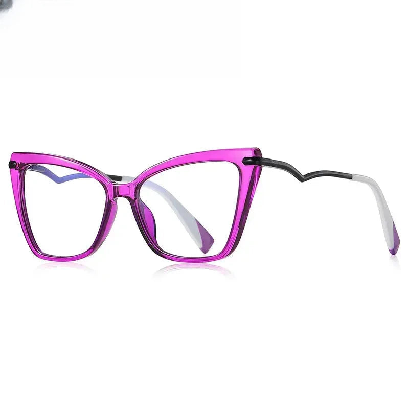 Women's Cat Eye Full Rim TR90 Prescription Glasses 21062 — view 1 | Rx Spectacle