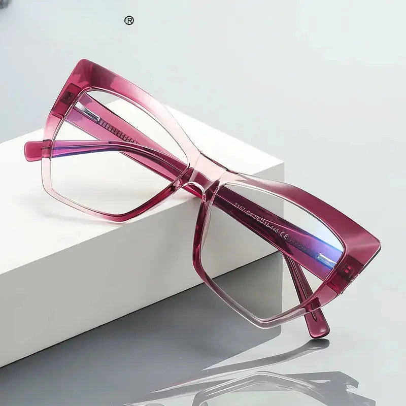 Women's Cat Eye Full Rim TR90 Reading Glasses 2157 — view 3 | Rx Spectacle