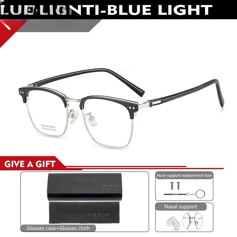 Unisex Square Full Rim Acetate Reading Glasses 8012 — view 7 | Rx Spectacle